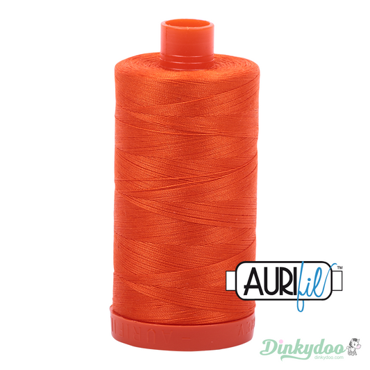 Aurifil Thread - Neon Orange (1104) - 50wt 1422 yd (Pre-order: Apr 2025)