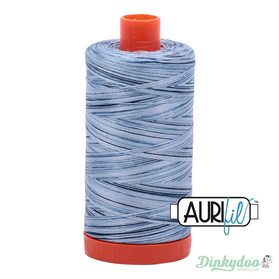 Aurifil Thread - Stonewash Blues Variegated (4669) - 50wt 1422 yd (Pre-order: Apr 2025)