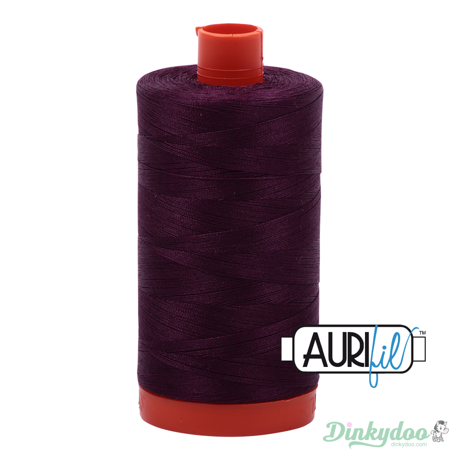 Aurifil Thread - Very Dark Eggplant (1240) - 50wt 1422 yd (Pre-order: Apr 2025)