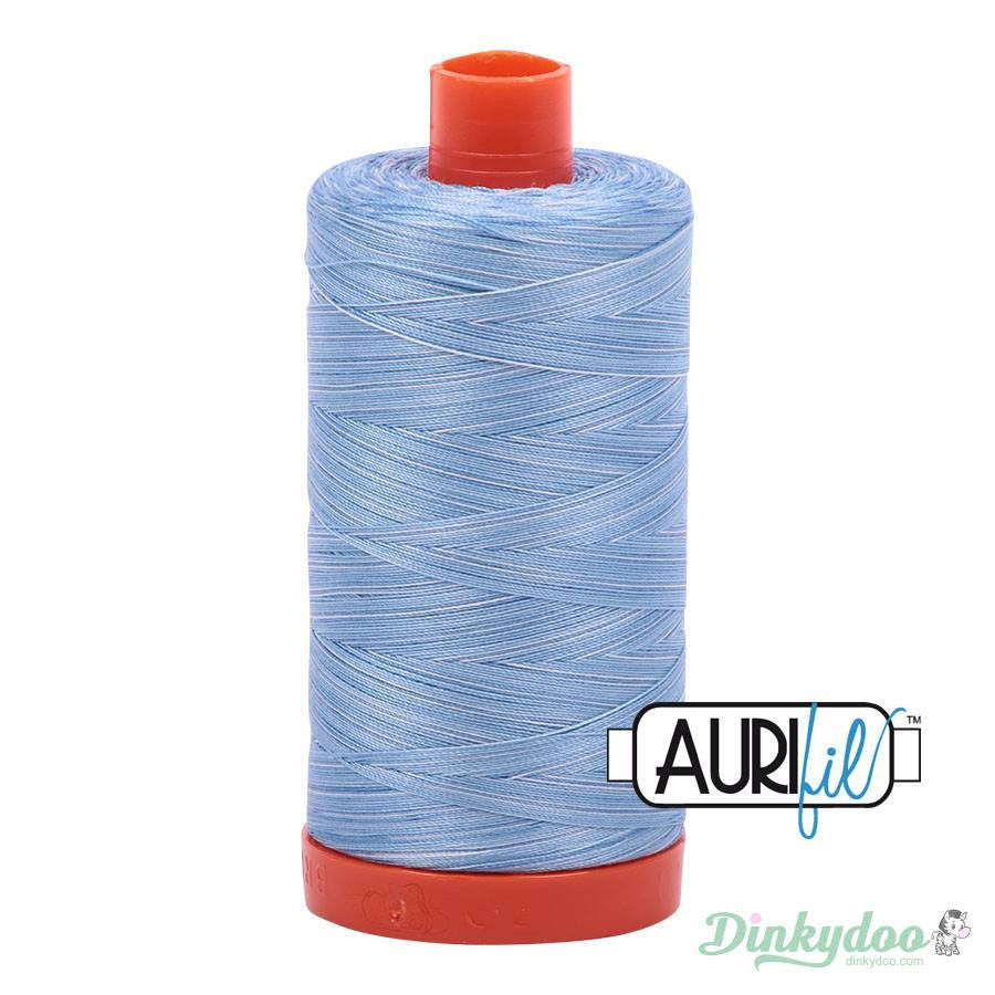 Aurifil Thread - Stone Washed Denim Variegated (3770) - 50wt 1422yd - Dinkydoo Fabrics