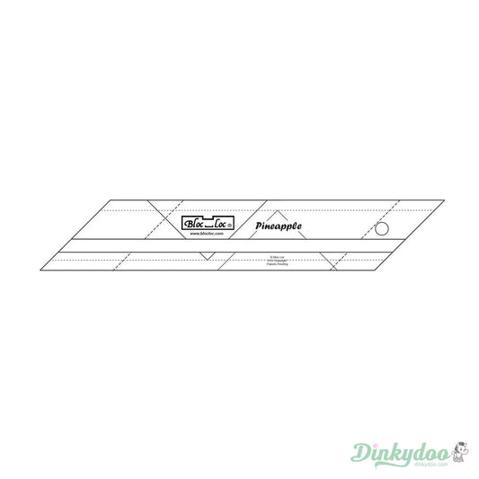 Bloc Loc - Pineapple Ruler 3/4" x 1 1/2" - Dinkydoo Fabrics