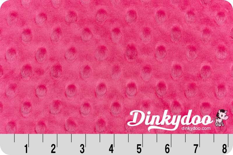 Cuddle Dimple (Minky) Wideback (60") - Fuchsia - Full Bolt (10m)