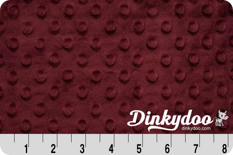 Cuddle Dimple Wideback (Minky) (60") - Merlot - Full Bolt (10m)