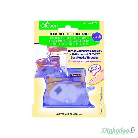 Clover Desktop Needle Threader (Purple) 4057