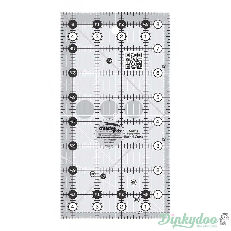 Creative Grids - 4.5" x 8.5" Quilt Ruler (Pre-order: Nov 2024)