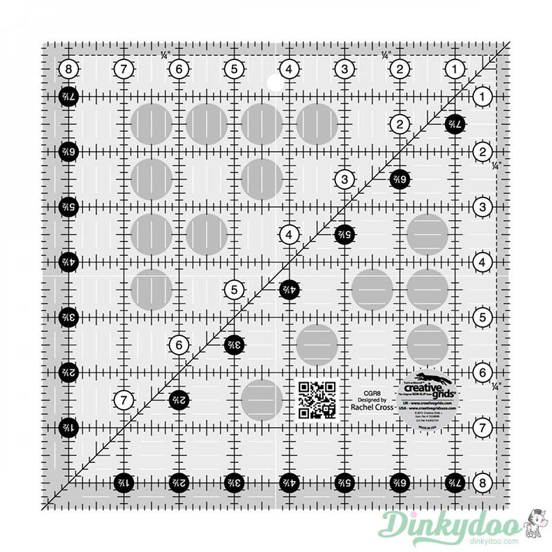 Creative Grids - 8.5" Quilt Ruler (Pre-order: Nov 2024)