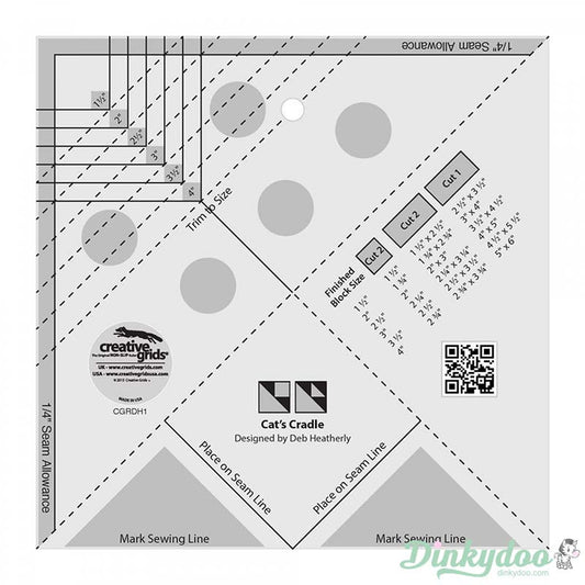 Creative Grids - Cat's Cradle Tool Quilt Ruler (Pre-order: Oct 2024)