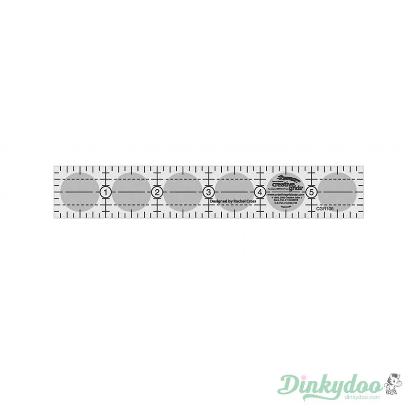 Creative Grids - 1" x 6" Quilt Ruler (Pre-order: Dec 2024)