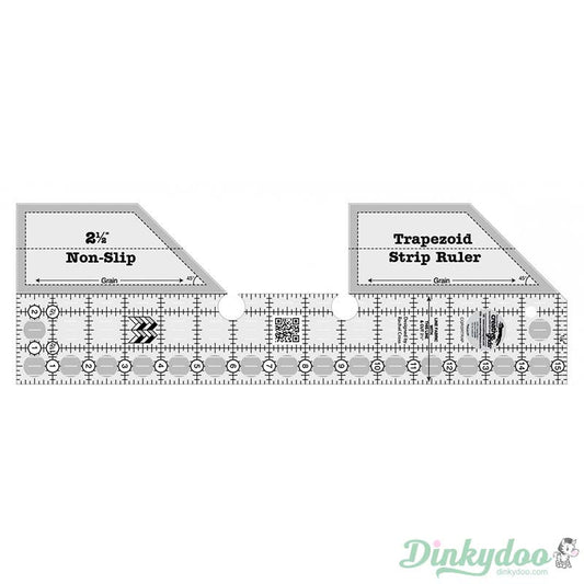 Creative Grids - Trapezoid Strip 15 1/4" x 5" Quilt Ruler Pre-Order Oct 2024)