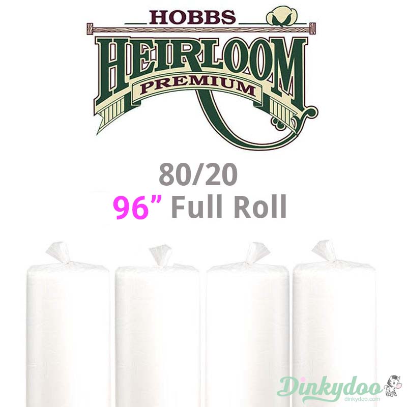 Hobbs Heirloom 80/20 Cotton Batting - 96" (Full Roll 30 Yd.) (Pre-order: Mar 2025)