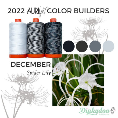 Color Builders 50wt 2022 - Spider Lily - Aurifil (Pre-order: Nov 2024)