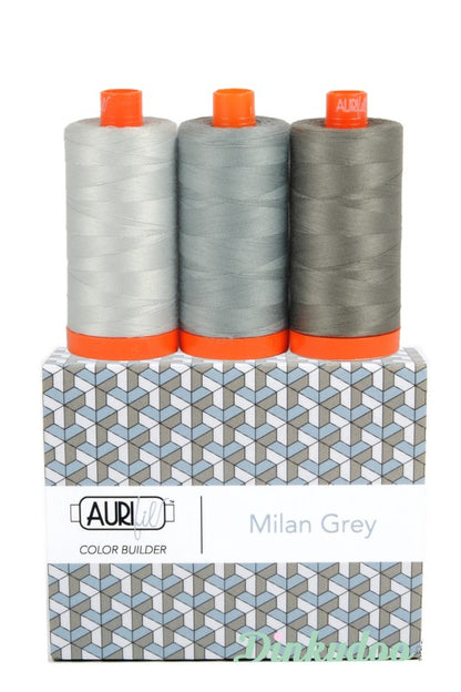 Color Builders 50wt 2020 - Milan Grey - Aurifil (Pre-order: Feb 2025)